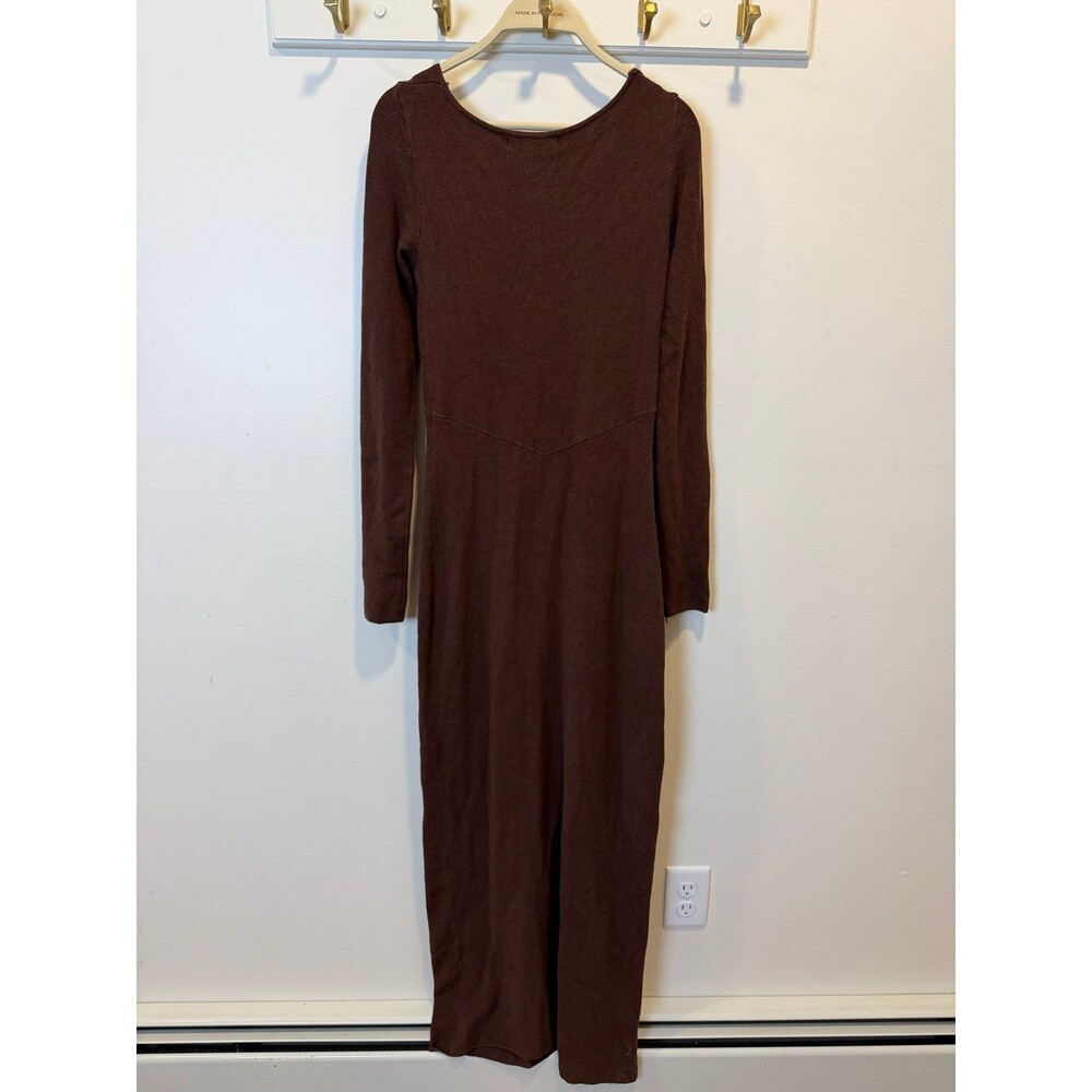 Free People FP Beach Trixie Sweater Ribbed Long Fitted Maxi Dress - S - Picture 4 of 6
